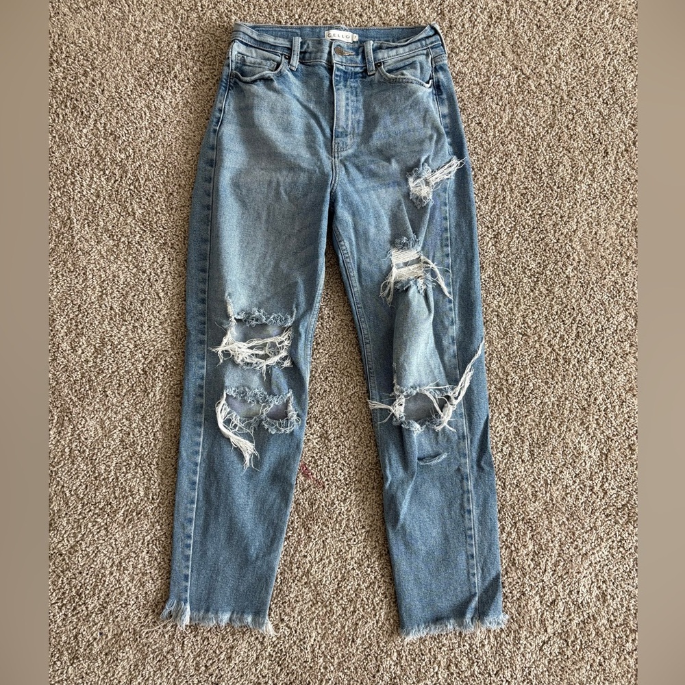Cello Light Blue Distressed Jeans
